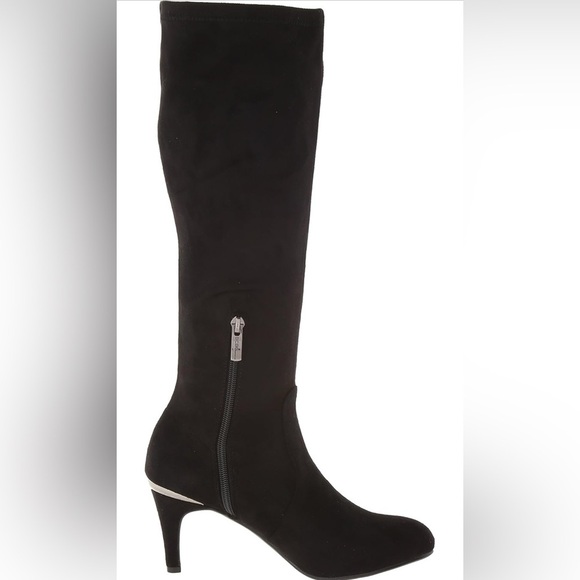 BCBGeneration Black Suede Raymona Slouch Boot - Picture 2 of 9